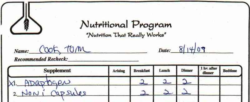 Items for intermediate brain support Brain support